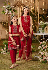 Asim Jofa Kids Pret Ajlk-07 Embroidered Poly Chiffon 3 Pcs