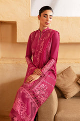 Luxe By Azure Unstitched 3 Piece Premium Cambric Suit-07-Cherry Bliss