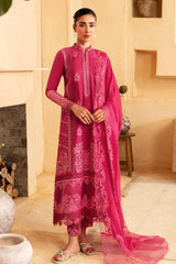 Luxe By Azure Unstitched 3 Piece Premium Cambric Suit-07-Cherry Bliss