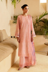 Luxe By Azure Unstitched 3 Piece Premium Cambric Suit-06-Luminous Pearl