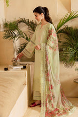 Luxe By Azure Unstitched 3 Piece Premium Cambric Collection'2024-05-Meadow Mist