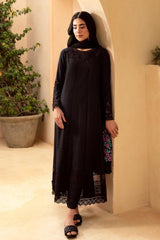 Luxe By Azure Unstitched 3 Piece Premium Cambric Suit-03-Midnight Rose