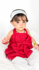 Urban Cut Cotton 2-Piece Bow Outfit-K0015