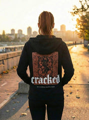 Urban Cut Cracked Art Hoodie | Double Layer Cotton