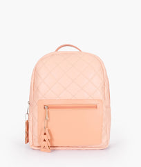 RTW Creation - Baby pink quilted mini backpack