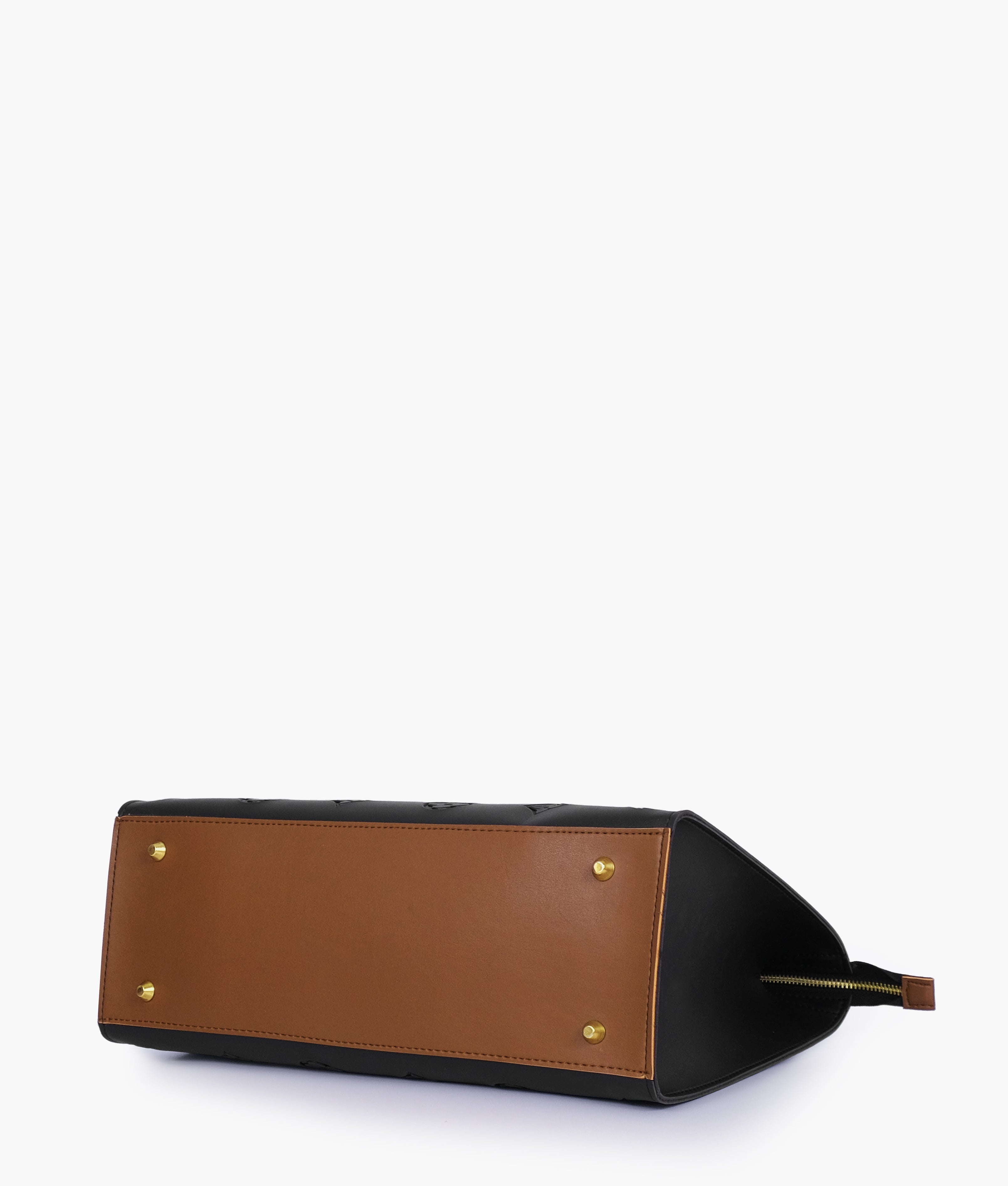RTW Creation - Black and brown on-the-go handbag
