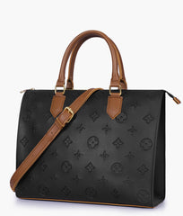 RTW Creation - Black and brown on-the-go handbag