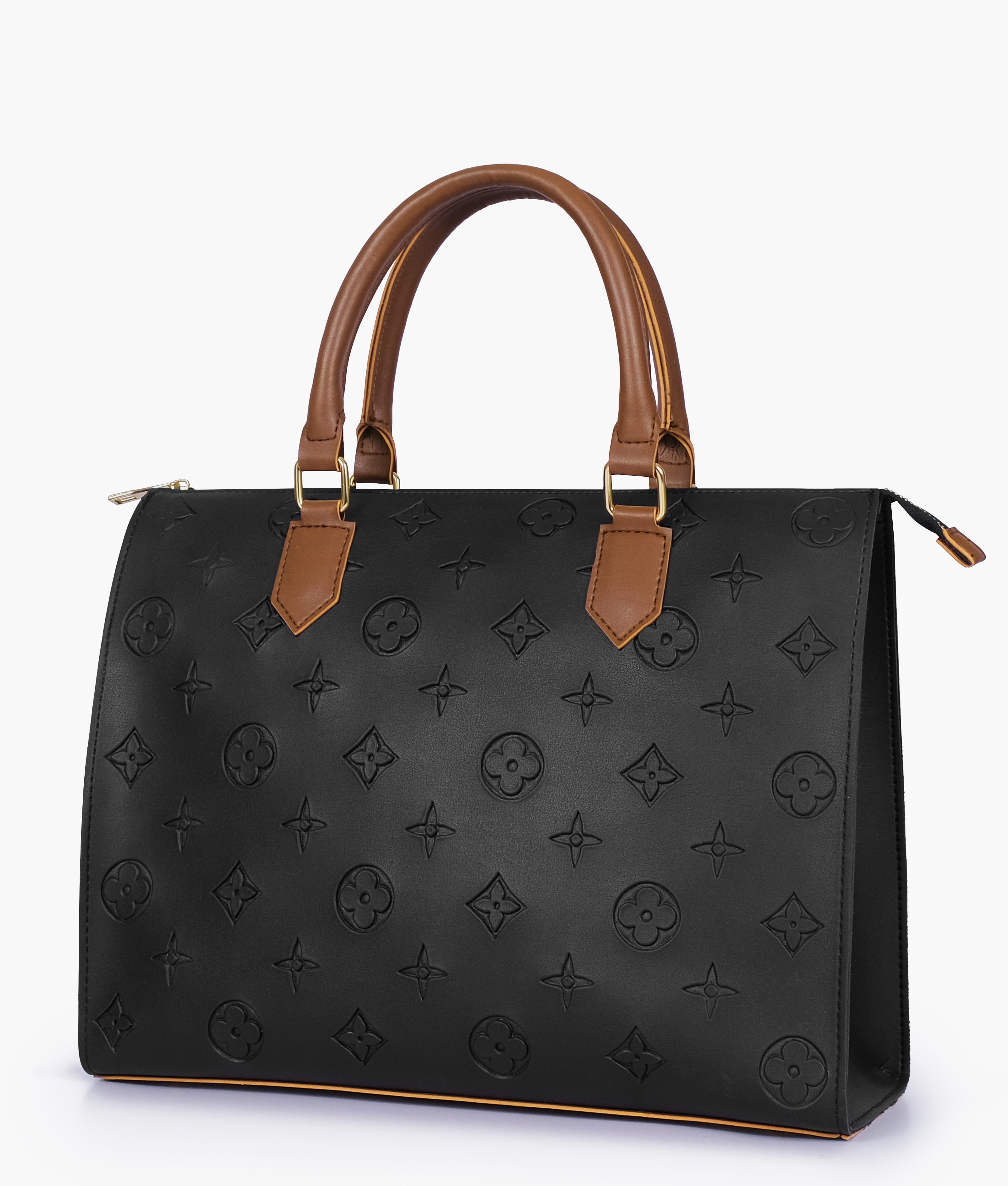 RTW Creation - Black and brown on-the-go handbag