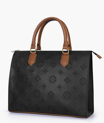 RTW Creation - Black and brown on-the-go handbag
