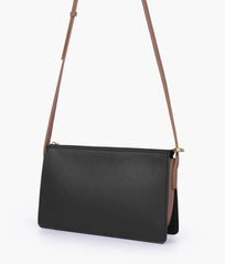 RTW Creation - Black and brown flat purse
