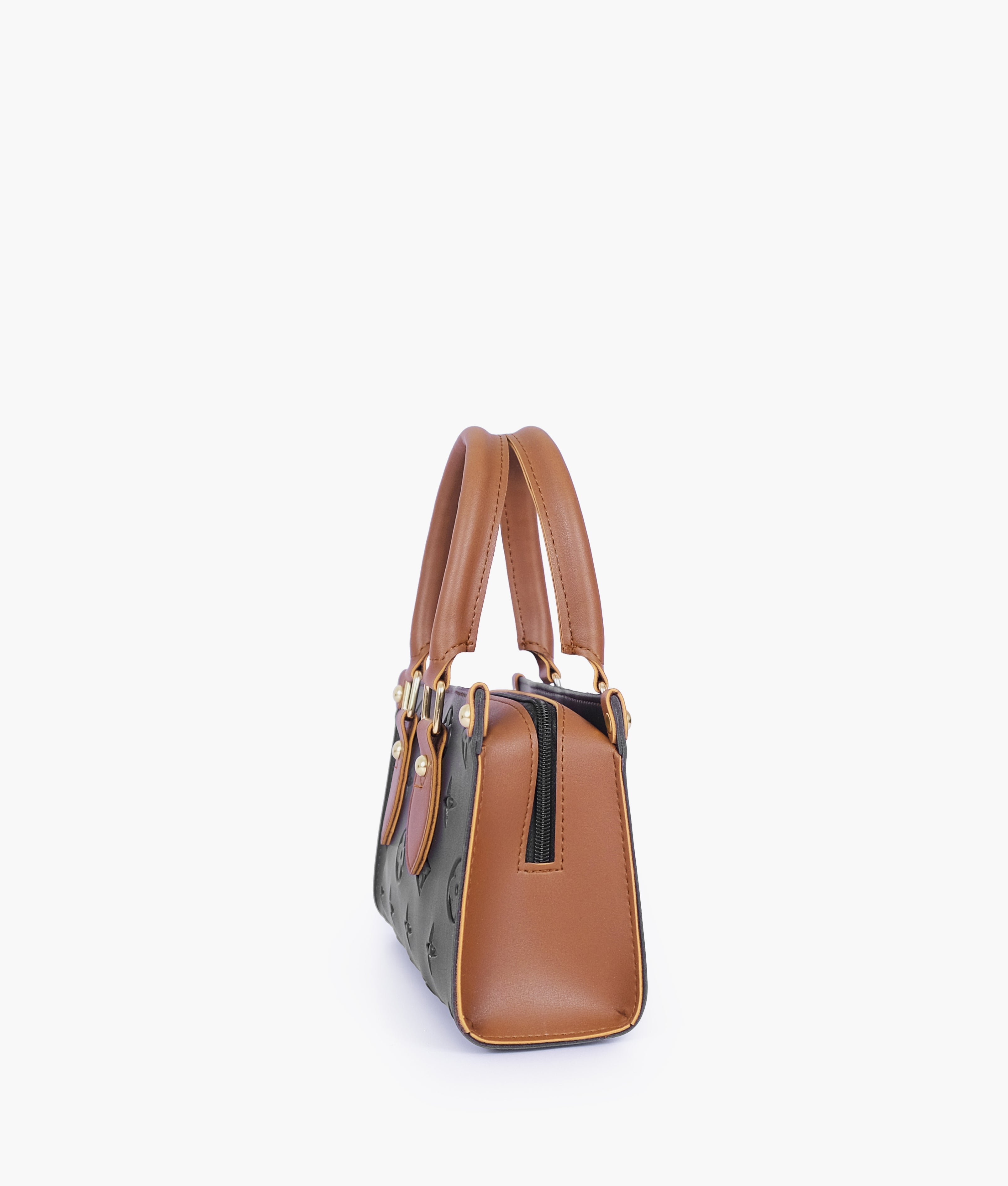 RTW Creation - Black and brown on-the-go mini bag