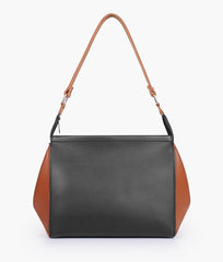 RTW Creation - Black and brown trio twist handbag