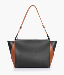 RTW Creation - Black and brown trio twist handbag