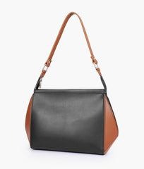 RTW Creation - Black and brown trio twist handbag
