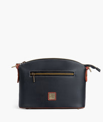 RTW Creation - Black and rust dome cross-body bag