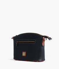 RTW Creation - Black and rust dome cross-body bag
