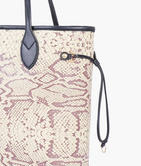 RTW Creation - Black and white snake neverfull tote bag