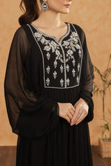 Manahils Stitched K-209-Black Beauty