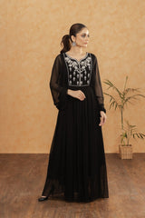 Manahils Stitched K-209-Black Beauty