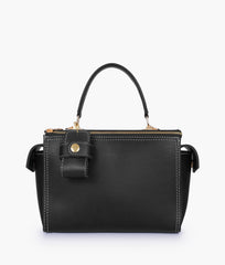 RTW Creation - Black bowling bag with top-handle