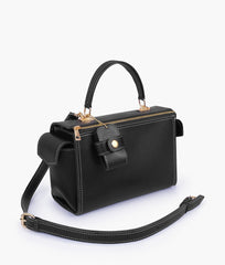 RTW Creation - Black bowling bag with top-handle