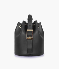 RTW Creation - Black loop handle bucket bag