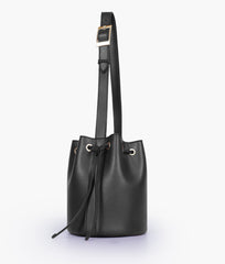RTW Creation - Black loop handle bucket bag