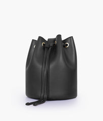 RTW Creation - Black loop handle bucket bag