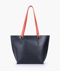 RTW Creation - Black centre-stripe tote bag