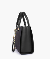 RTW Creation - Black chain handle tote