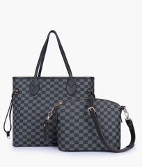 RTW Creation - Black checkered neverfull two piece set