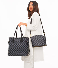 RTW Creation - Black checkered neverfull two piece set