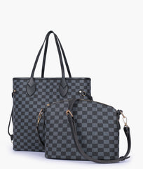 RTW Creation - Black checkered neverfull two piece set