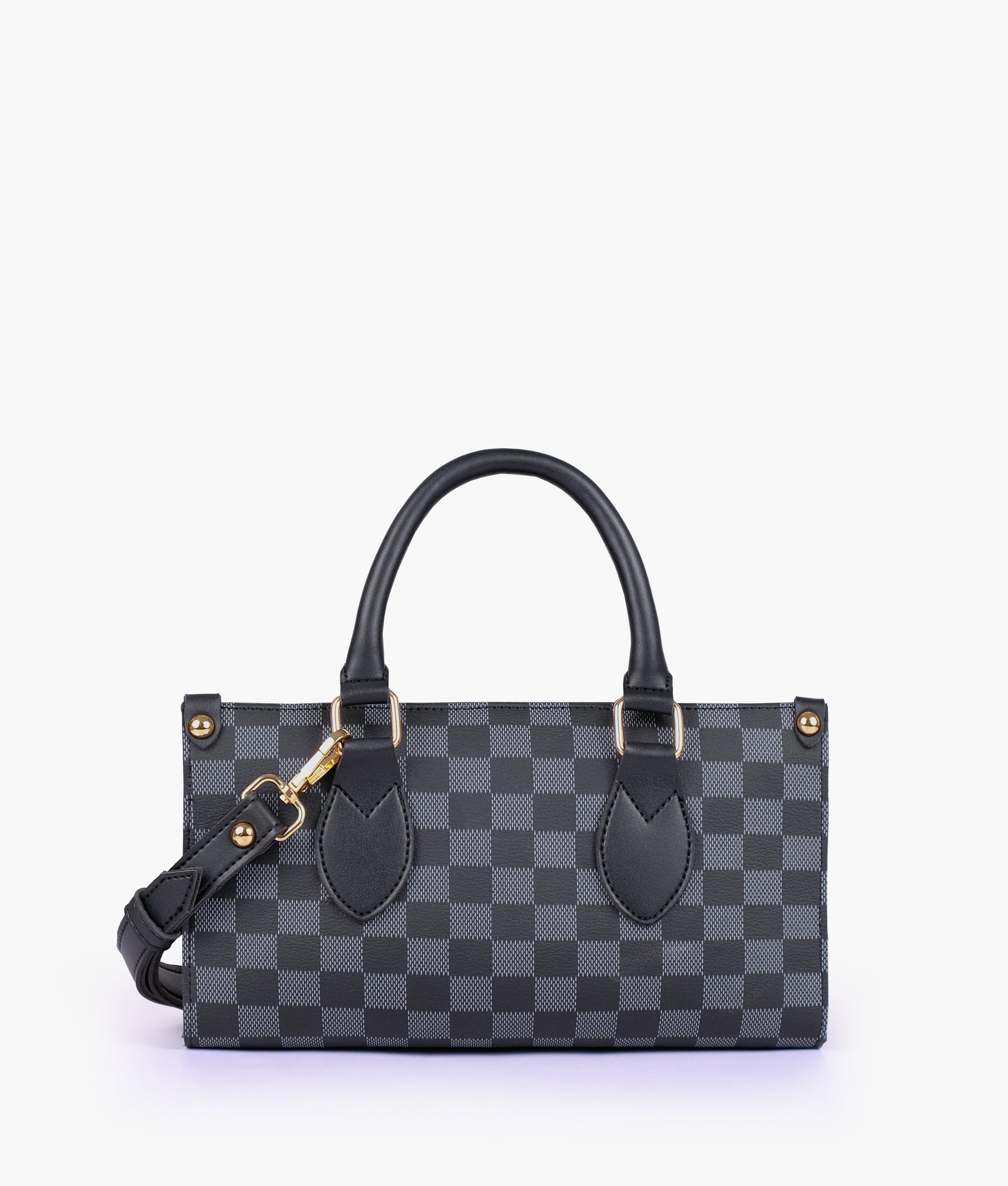 RTW Creation - Black checkered on-the-go mini bag