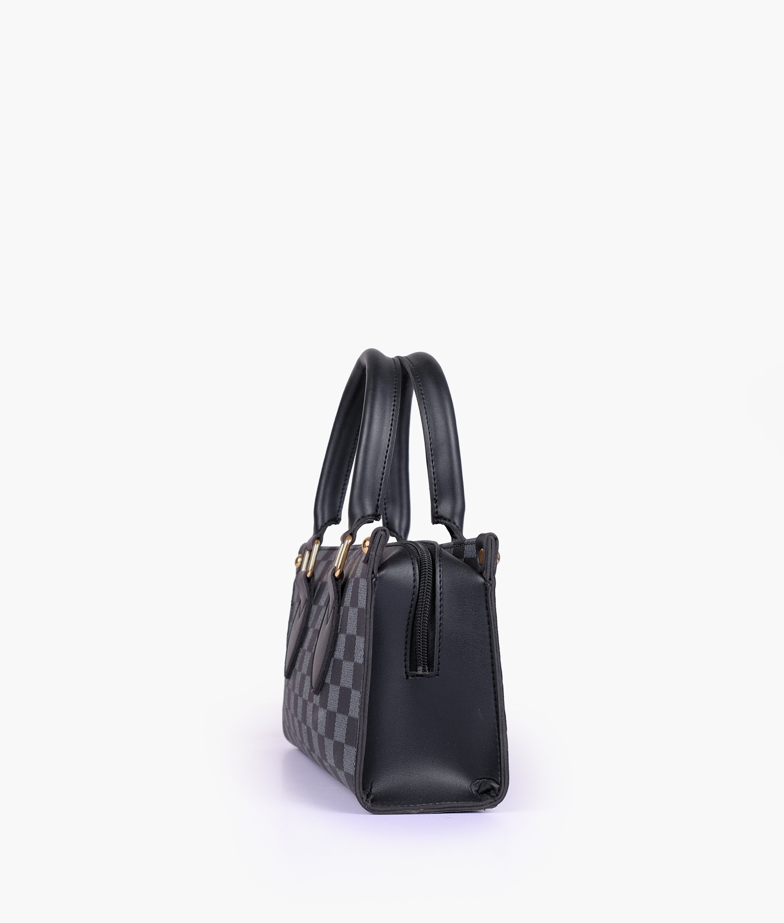 RTW Creation - Black checkered on-the-go mini bag