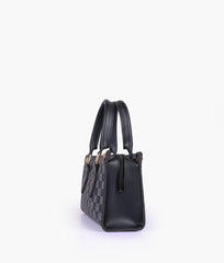 RTW Creation - Black checkered on-the-go mini bag