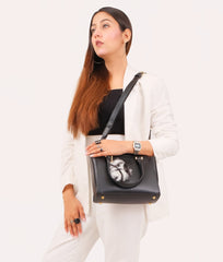 RTW Creation - Black classic mini top-handle bag