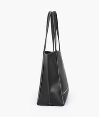 RTW Creation - Black color block tote bag