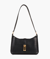 RTW Creation - Black crocodile baguette bag