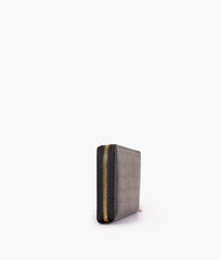 RTW Creation - Black crocodile pattern wallet