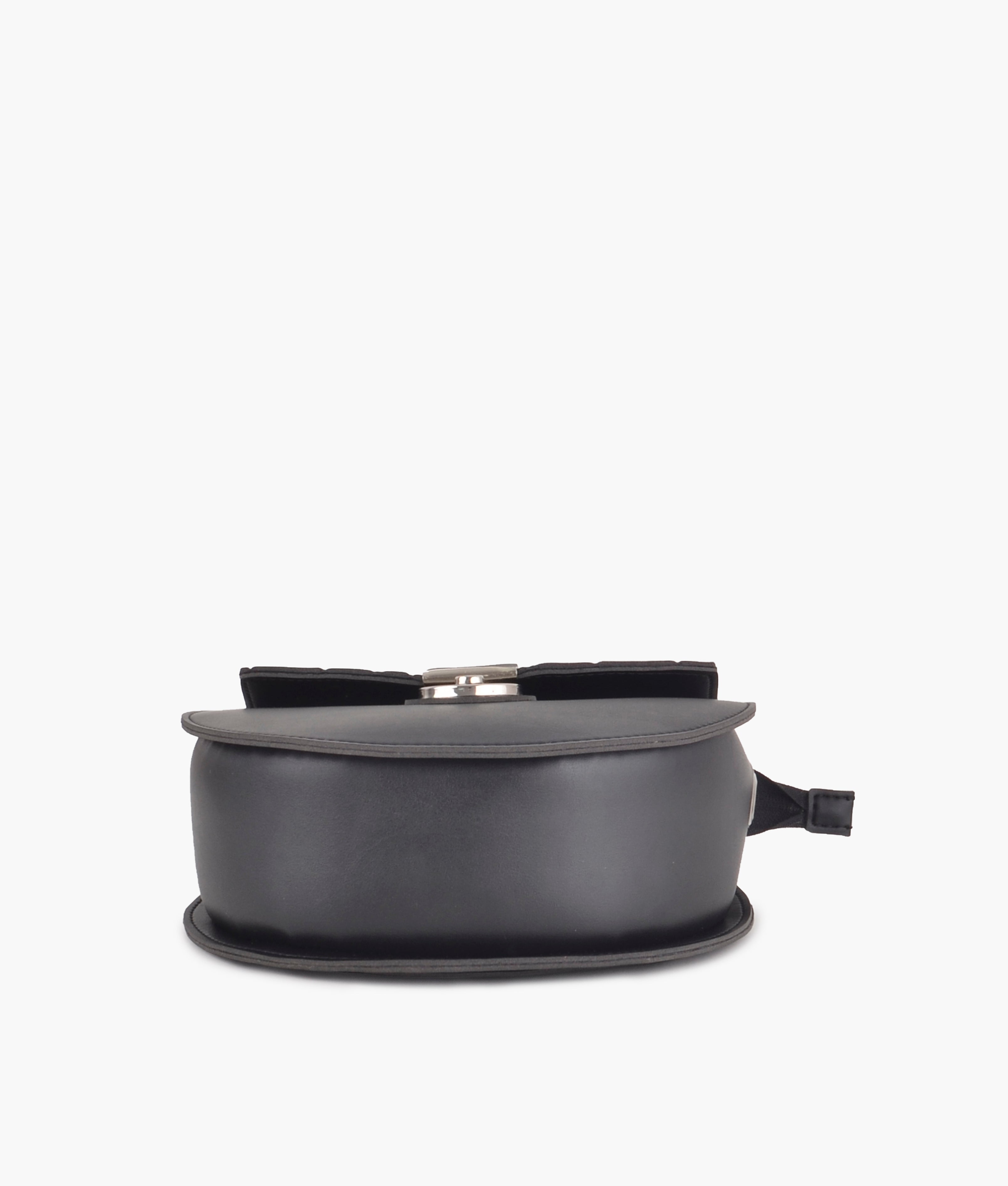 RTW Creation - Black saddle bag with front lock