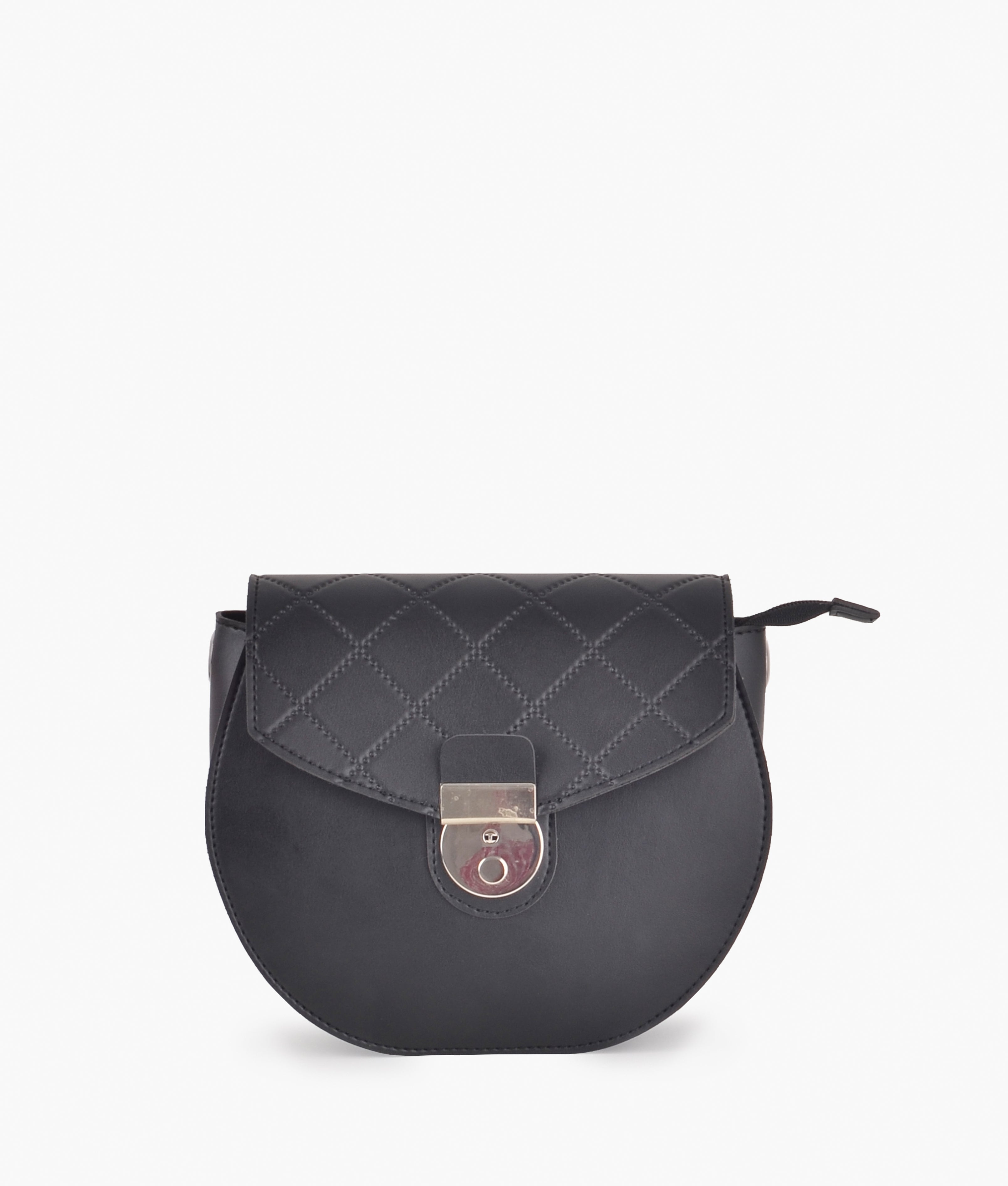 RTW Creation - Black saddle bag with front lock