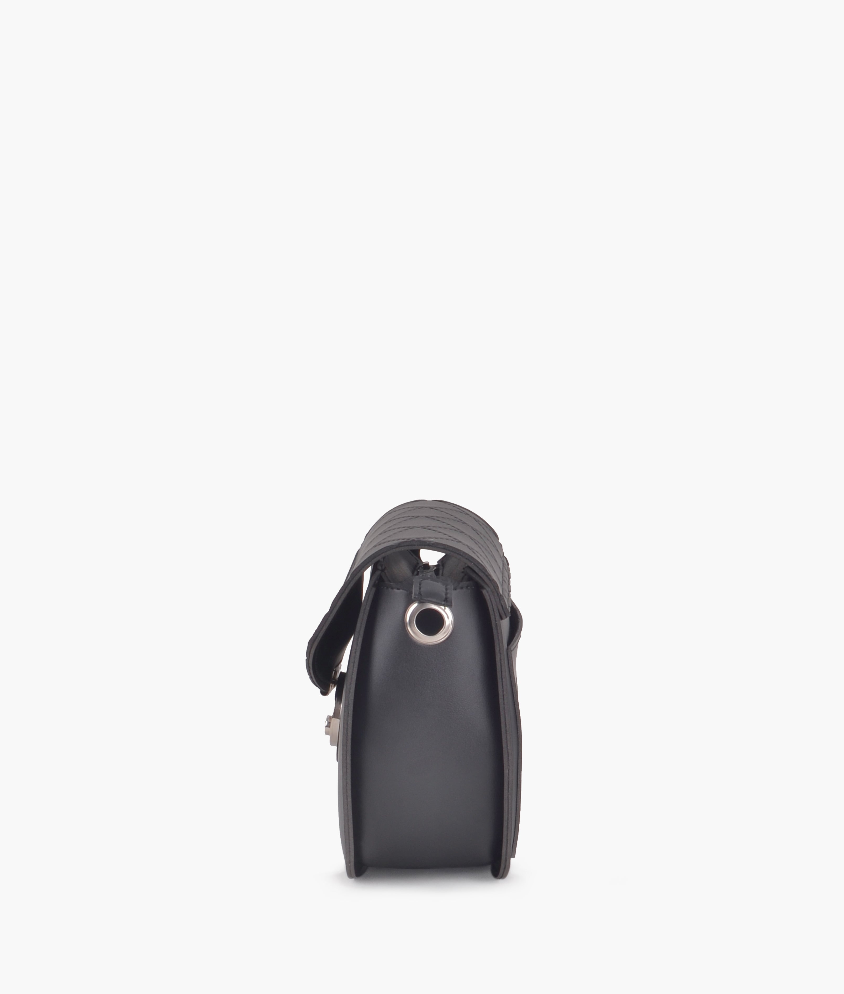 RTW Creation - Black saddle bag with front lock