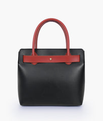 RTW Creation - Black handbag with front buckle