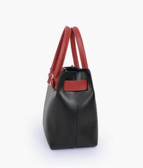 RTW Creation - Black handbag with front buckle
