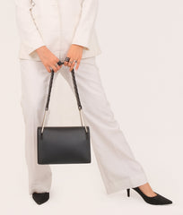 RTW Creation - Black loop strap shoulder bag