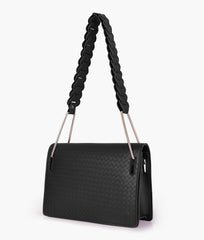 RTW Creation - Black loop strap shoulder bag