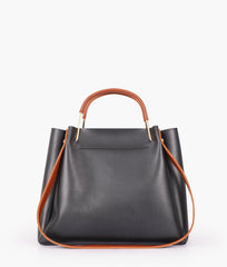 RTW Creation - Black metal handle tote bag