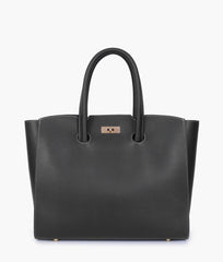 RTW Creation - Black tote bag with multiple compartments