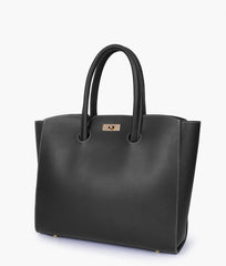 RTW Creation - Black tote bag with multiple compartments